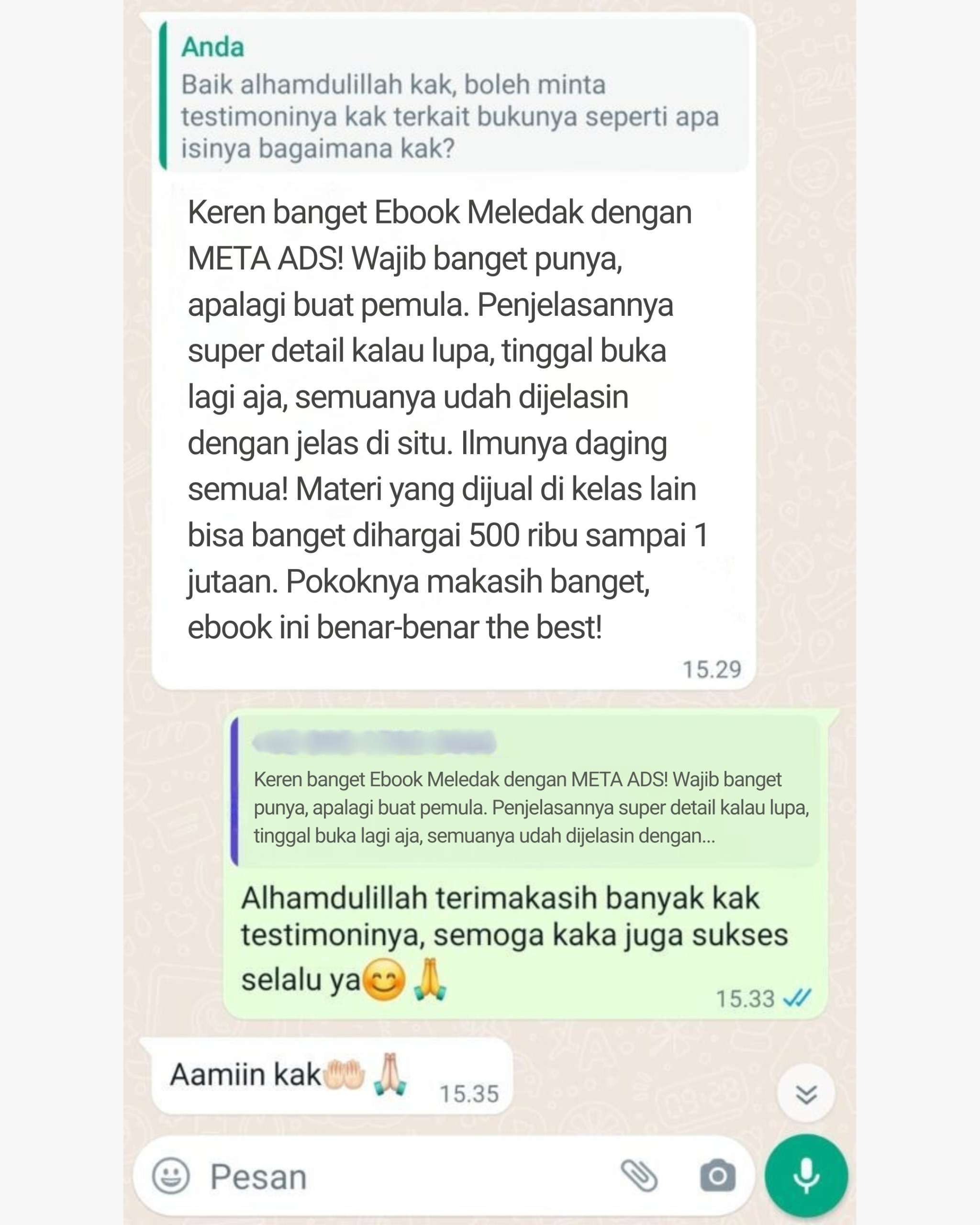 Testimoni WhatsApp 4